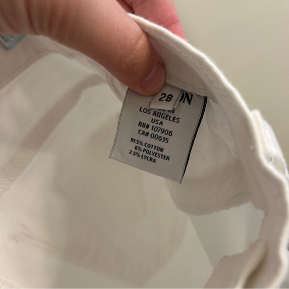 NWT Hudson Nico Mid Rise Super Skinny Jeans White Size 28 Stretch Denim - Picture 8 of 11